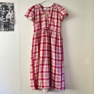 Pink and red gingham Christy dawn “dawn” dress